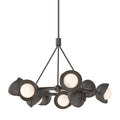 Brooklyn 9-Light Double Shade Ring Pendant 9-Light Oil Rubbed Bronze Accent Opal Glass (GG) in Oil Rubbed Bronze