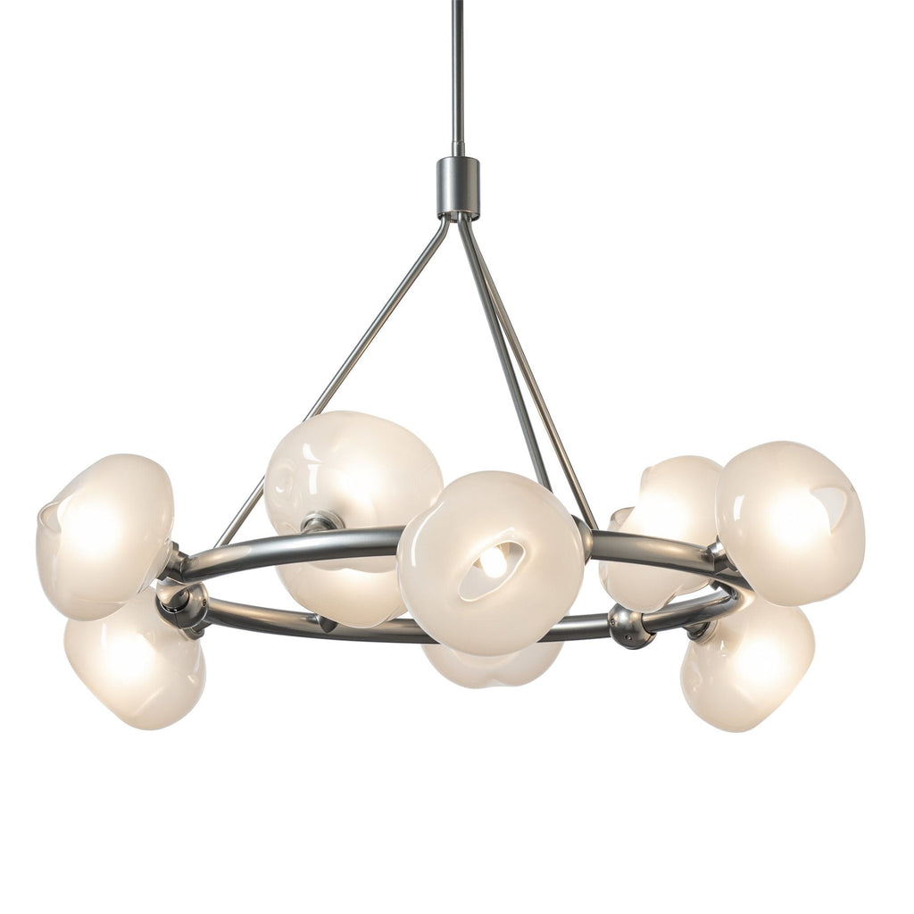 Ume 9-Light Ring Pendant 9-Light Frosted Glass (FD) in Sterling