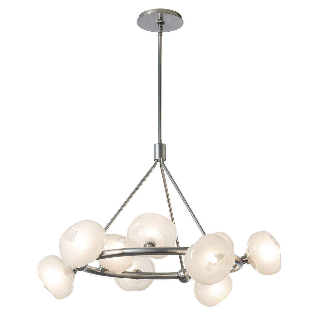 Ume 9-Light Ring Pendant 9-Light Frosted Glass (FD) in Sterling