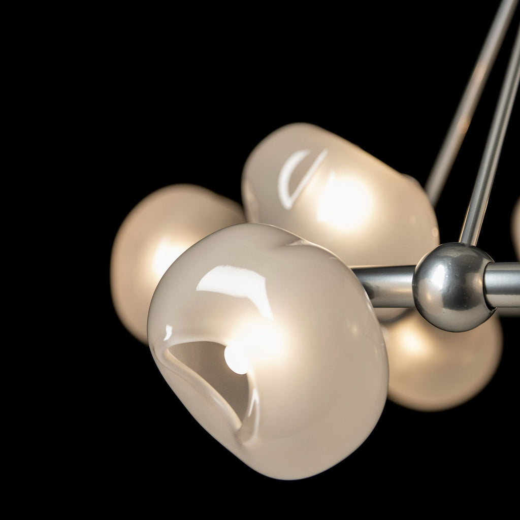 Ume 9-Light Ring Pendant 9-Light Frosted Glass (FD) in Sterling