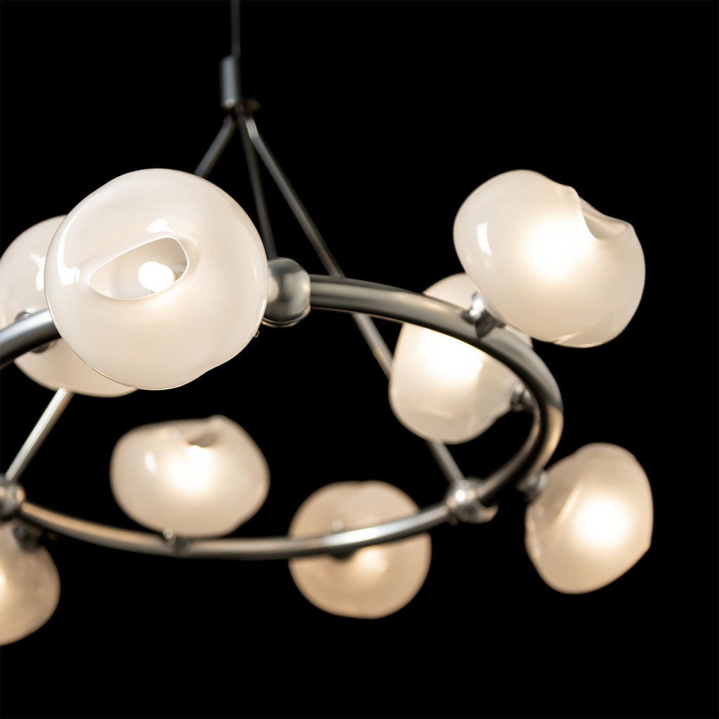 Ume 9-Light Ring Pendant 9-Light Frosted Glass (FD) in Sterling
