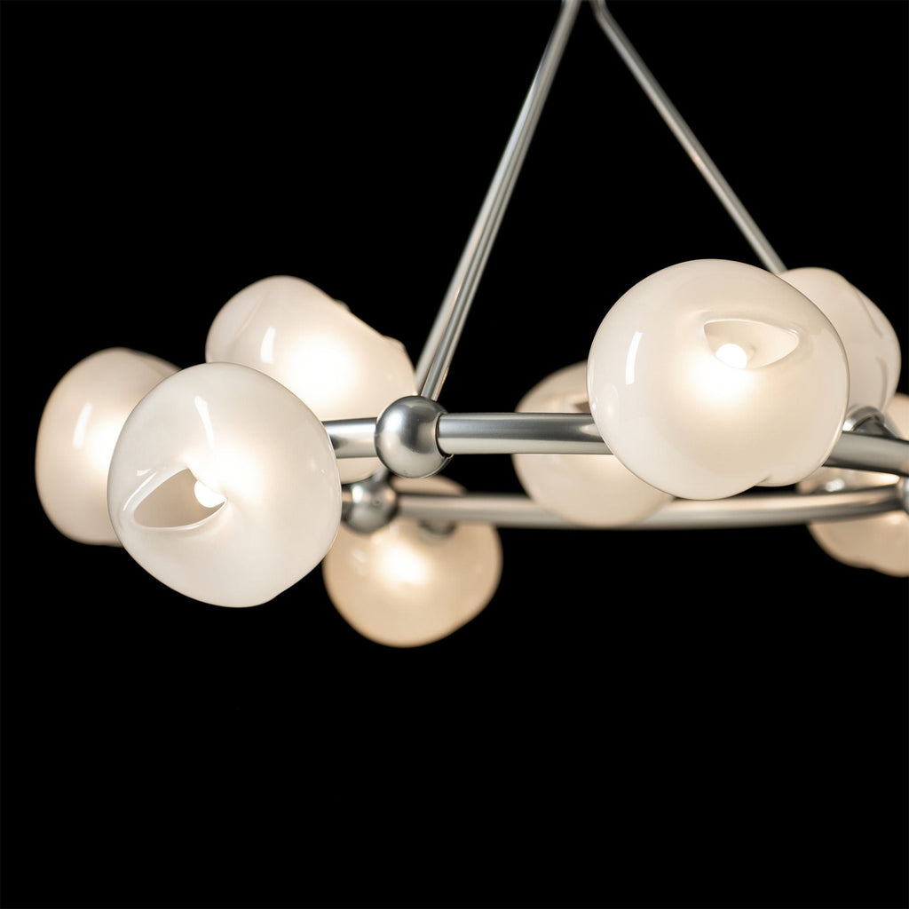 Ume 9-Light Ring Pendant 9-Light Frosted Glass (FD) in Sterling