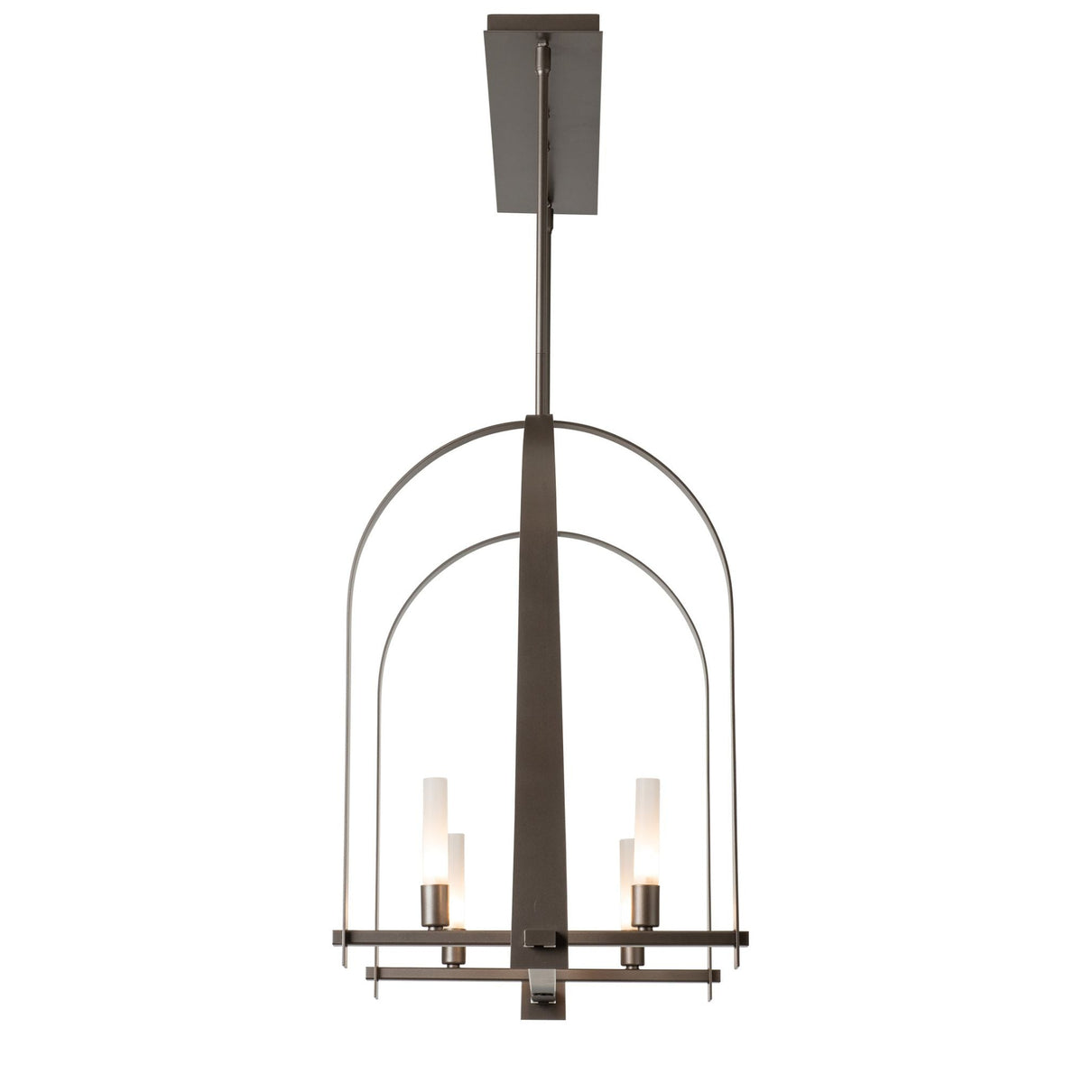 Triomphe 9-Light Linear Pendant 9-Light Frosted Glass (FD) in Dark Smoke