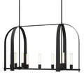 Triomphe 9-Light Linear Pendant 9-Light Frosted Glass (FD) in Black