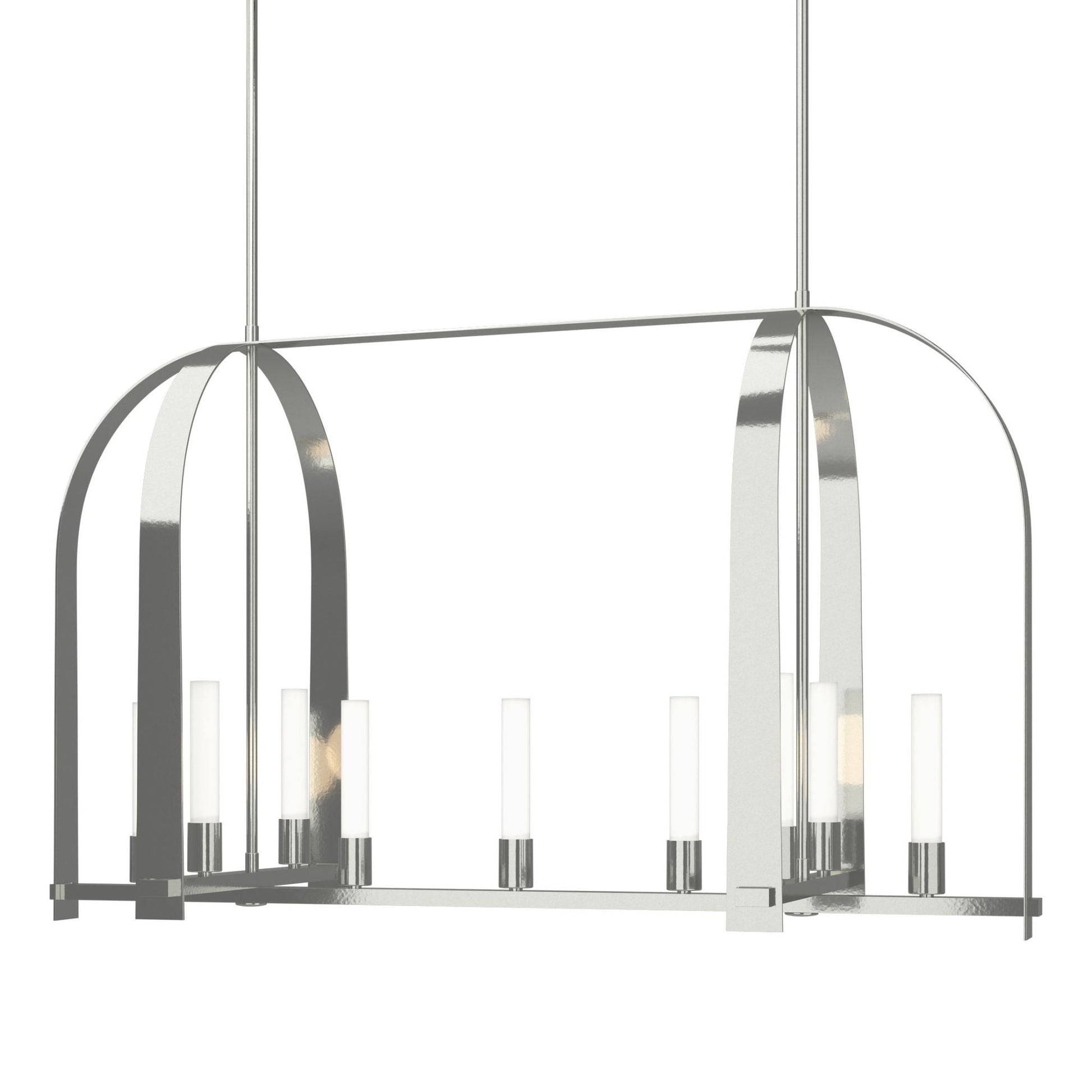 Triomphe 9-Light Linear Pendant 9-Light Frosted Glass (FD) in Sterling