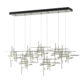Tura 7-Light Frosted Glass Pendant 7-Light Cast Glass (YC) in Sterling
