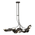Pangea 6-Light Linear Pendant 6-Light Clear Glass with Frosted Diffuser (YE) in Oil Rubbed Bronze