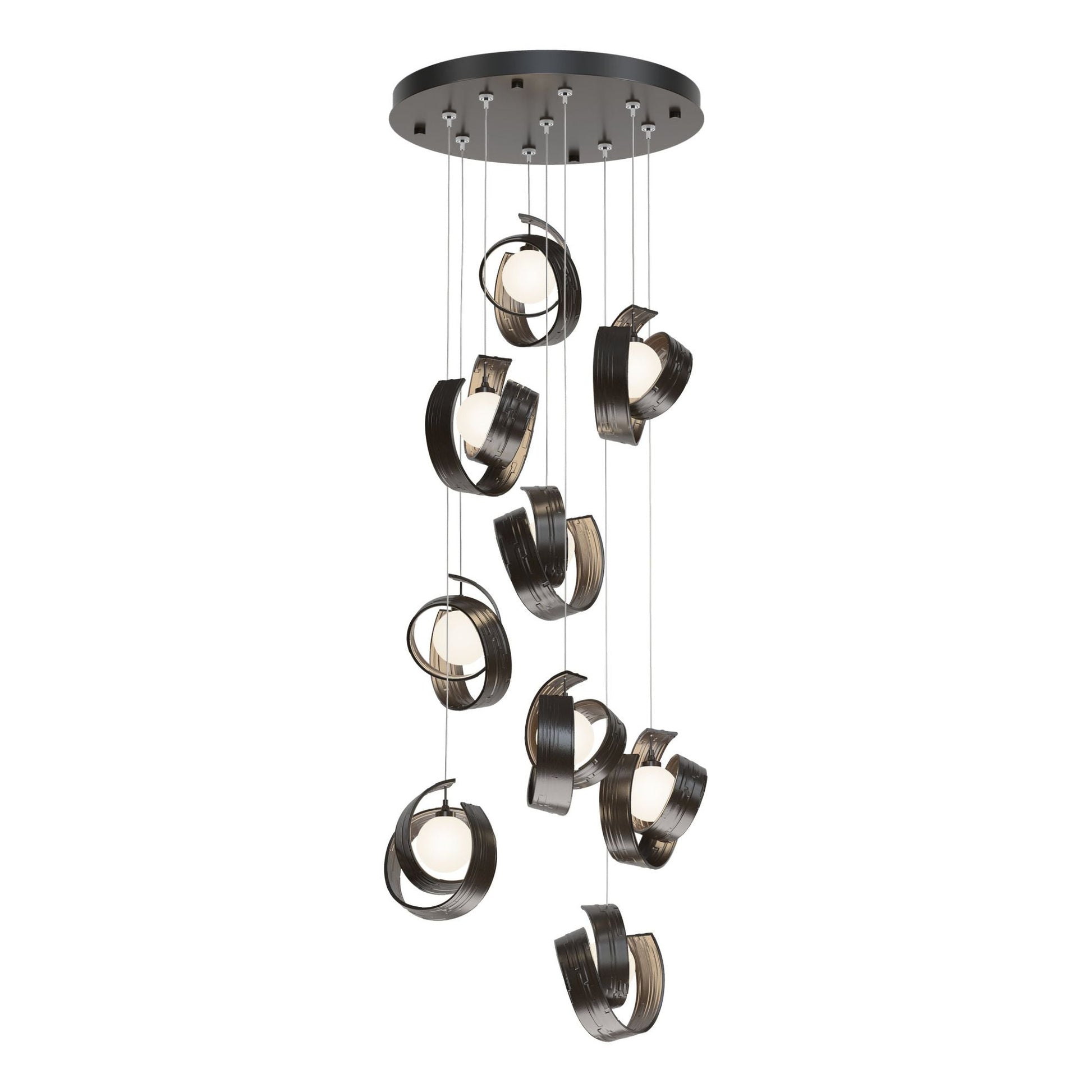 Riza 9-Light Pendant 9-Light Opal Glass (GG) in Oil Rubbed Bronze