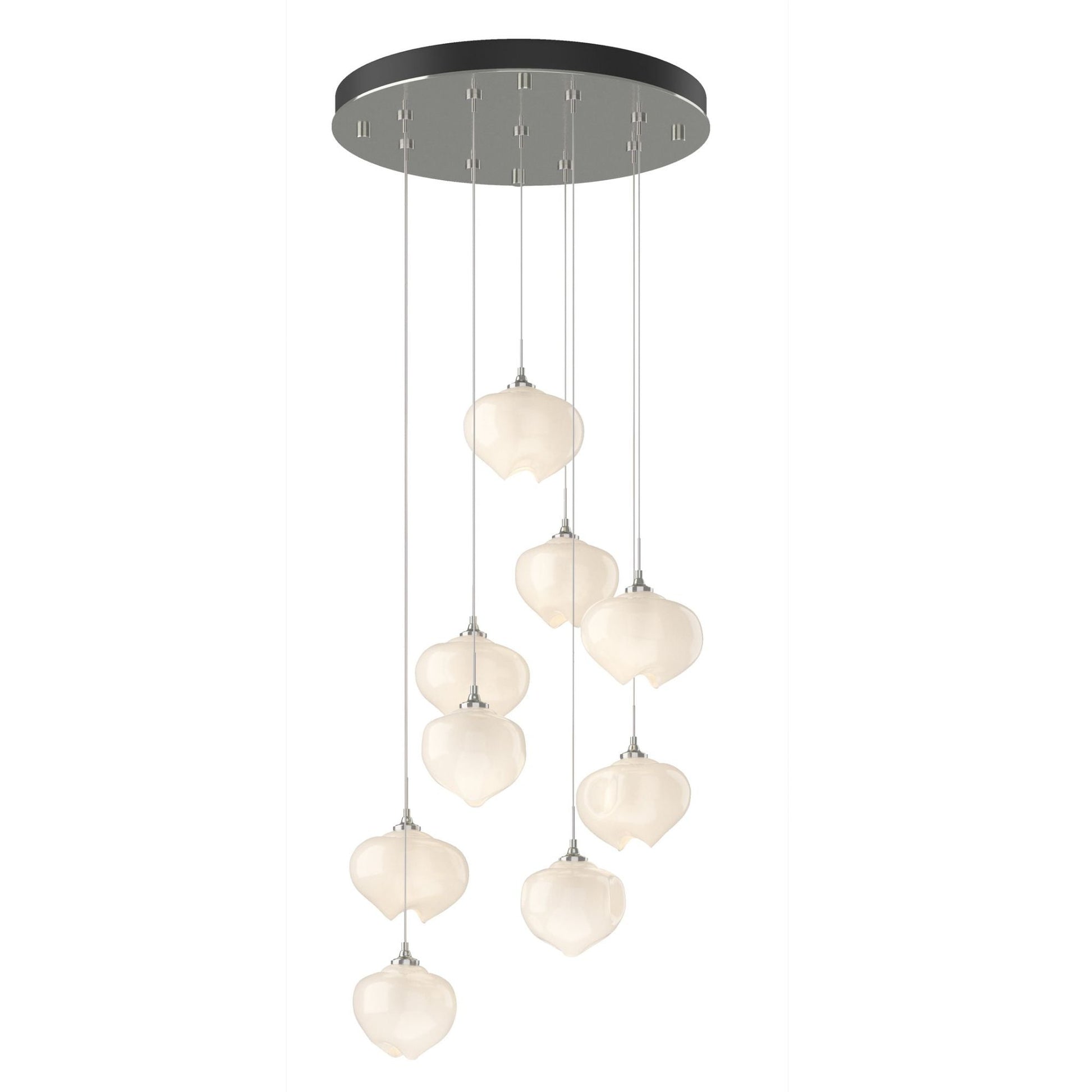 Ume 9-Light Pendant 9-Light Frosted Glass (FD) in Sterling