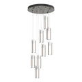 Exos Glass 9-Light Pendant 9-Light Opal Glass (GG) in Dark Smoke