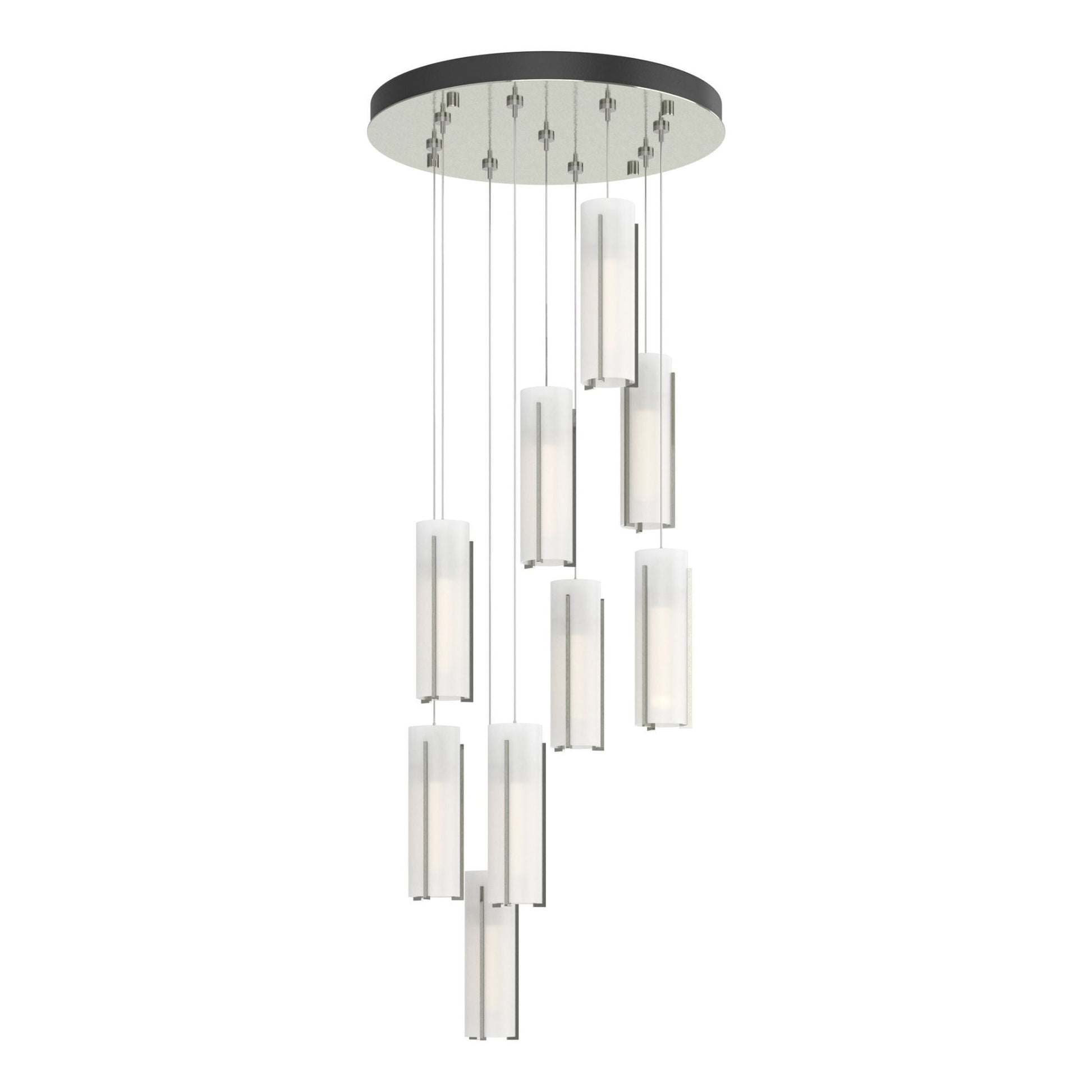 Exos Glass 9-Light Pendant 9-Light Opal Glass (GG) in Sterling