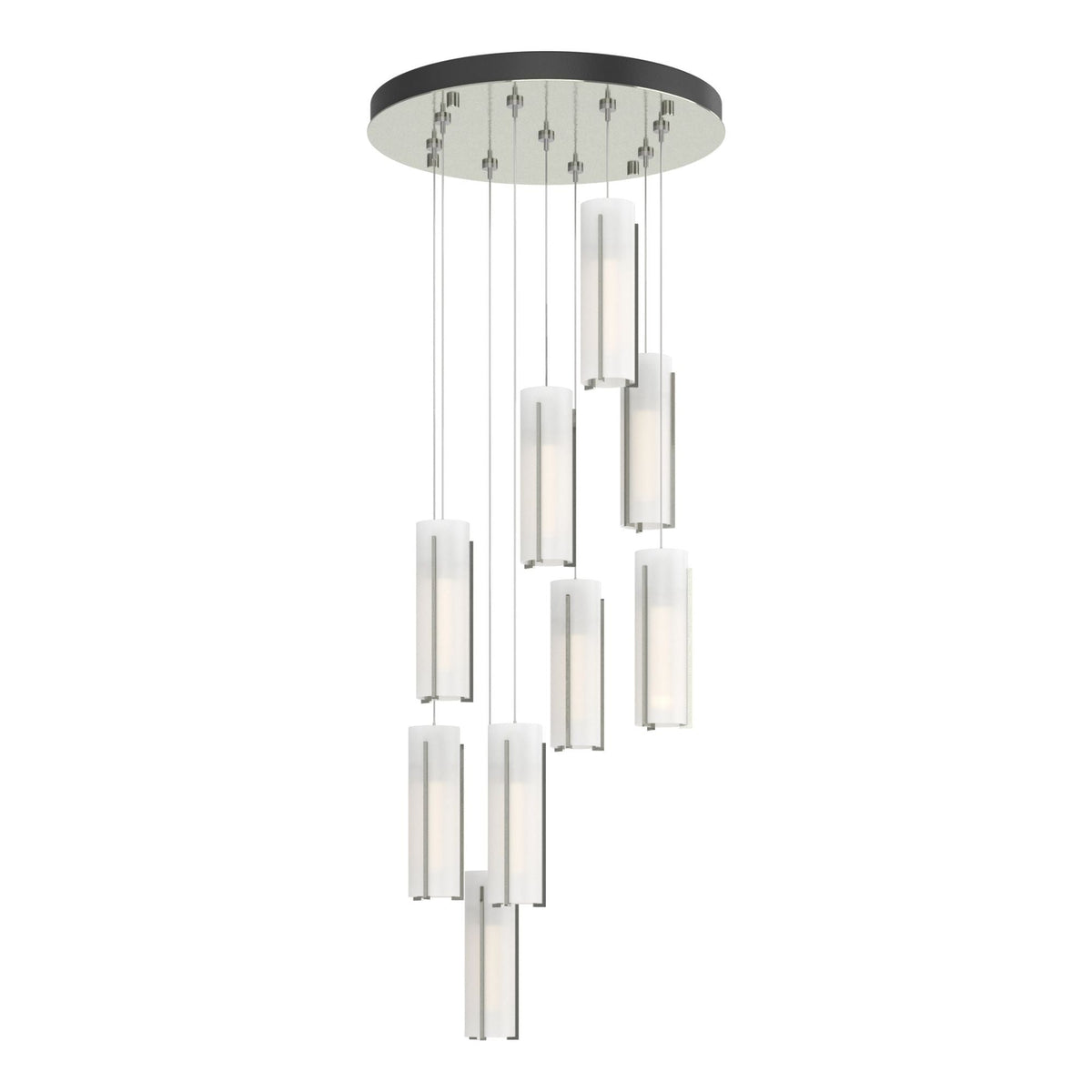 Exos Glass 9-Light Pendant 9-Light Opal Glass (GG) in Sterling