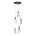 Luma 5-Light Pendant 5-Light Crystal in Black