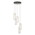 Exos Glass 5-Light Pendant 5-Light Opal Glass (GG) in Sterling