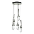 Link 5-Light Clear Glass Pendant 5-Light Clear Glass (ZM) in Sterling