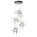 Tura 5-Light Frosted Glass Pendant 5-Light Cast Glass (YC) in Sterling