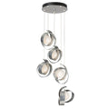 Riza 5-Light Pendant 5-Light Opal Glass (GG) in Sterling