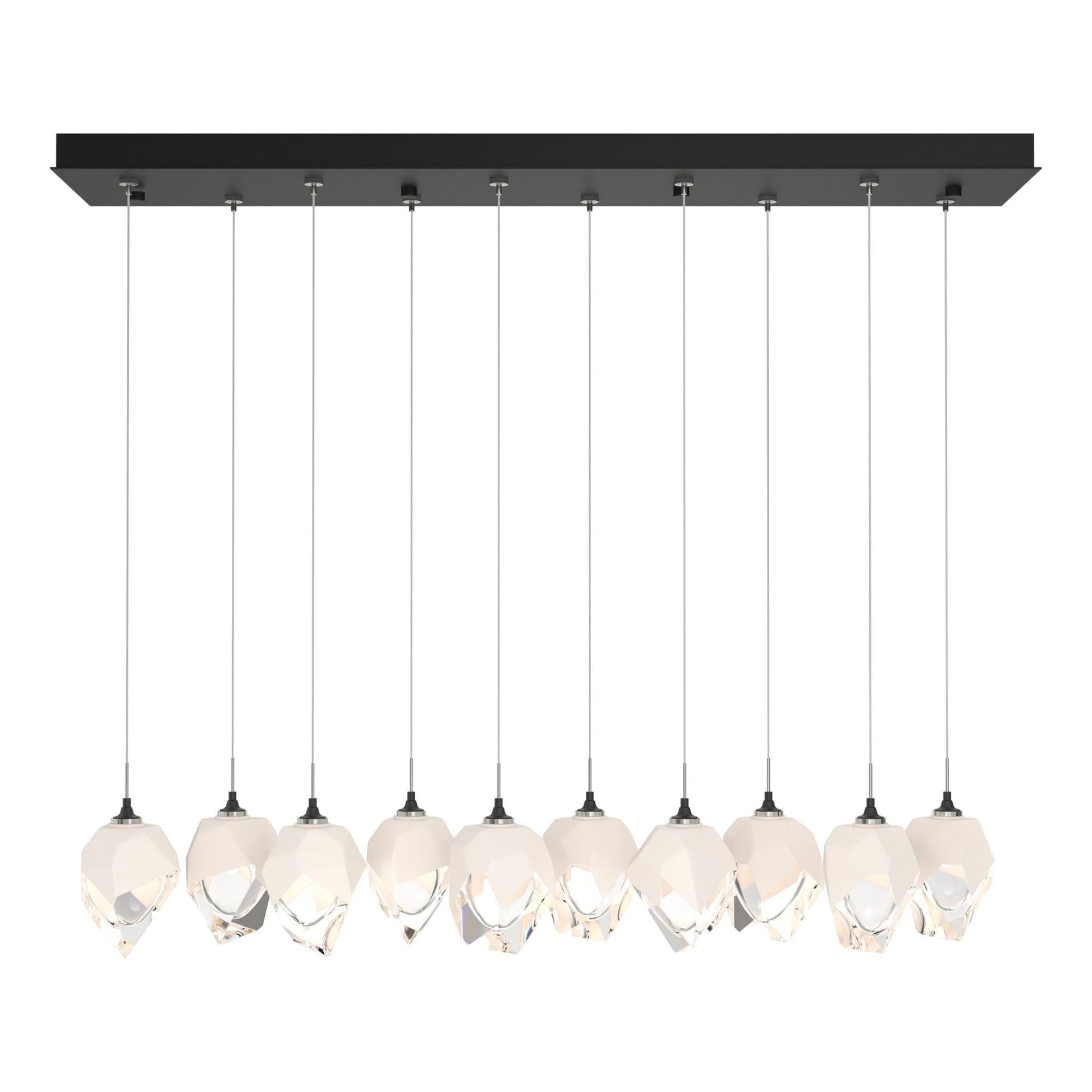 Chrysalis 10-Light Small Crystal Pendant 10-Light White Crystal (WP) in Black