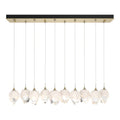 Chrysalis 10-Light Small Crystal Pendant 10-Light White Crystal (WP) in Modern Brass