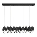 Chrysalis 10-Light Large Crystal Pendant 10-Light Black Crystal (BP) in Black