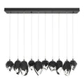 Chrysalis 10-Light Mixed Crystal Pendant 10-Light Black Crystal (BP) in Black