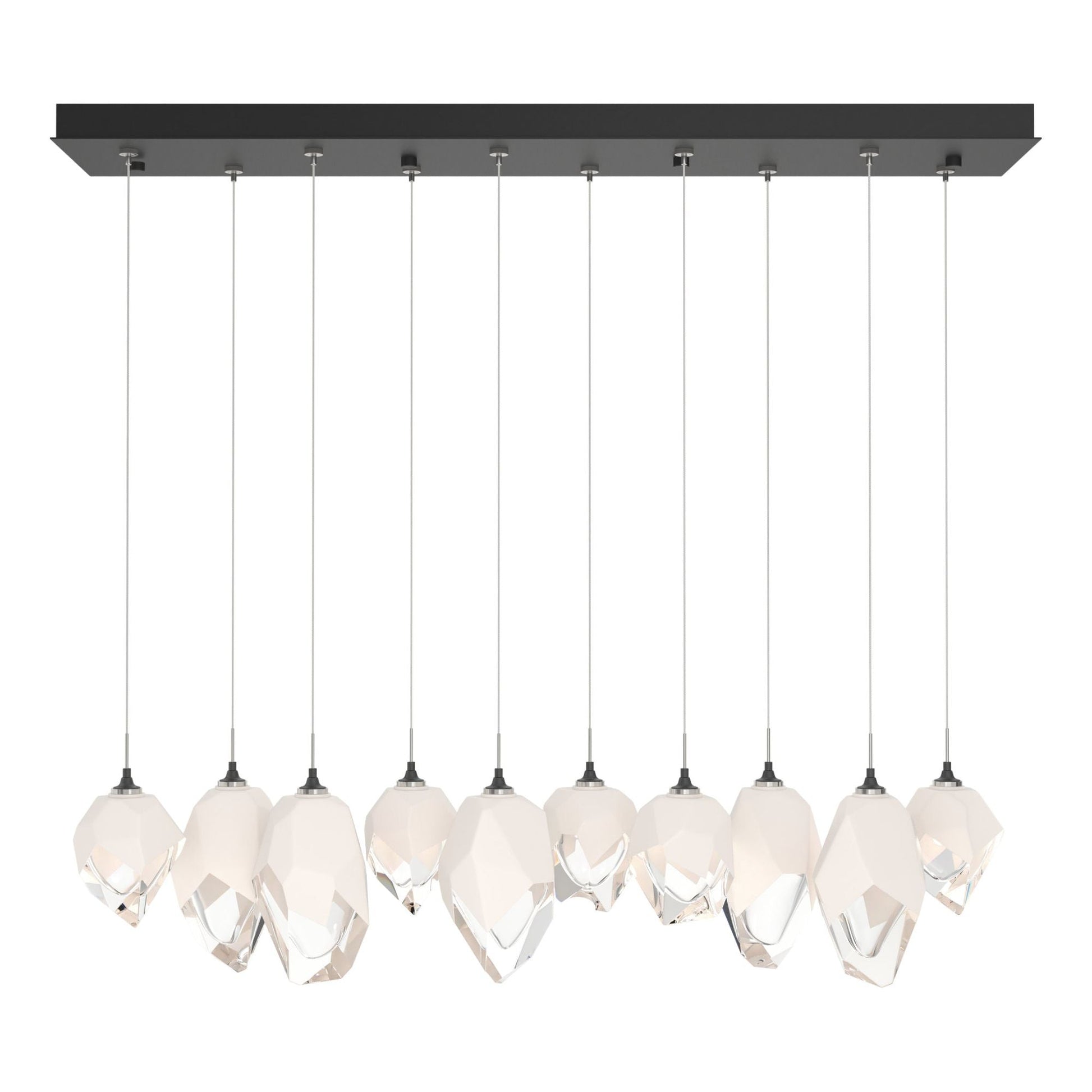 Chrysalis 10-Light Mixed Crystal Pendant 10-Light White Crystal (WP) in Black