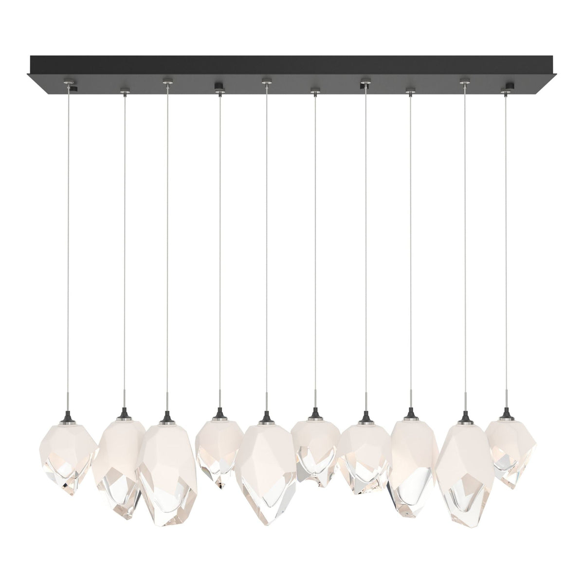Chrysalis 10-Light Mixed Crystal Pendant 10-Light White Crystal (WP) in Black