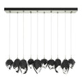 Chrysalis 10-Light Mixed Crystal Pendant 10-Light Black Crystal (BP) in Sterling