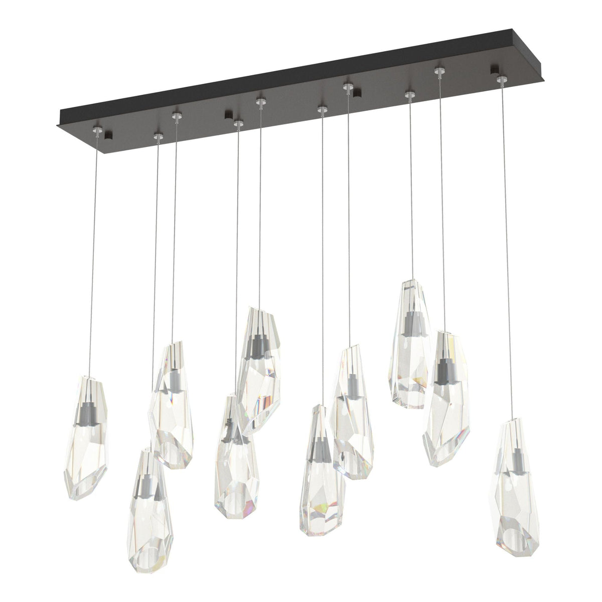 Luma 10-Light Large Crystal Pendant 10-Light Crystal in Oil Rubbed Bronze