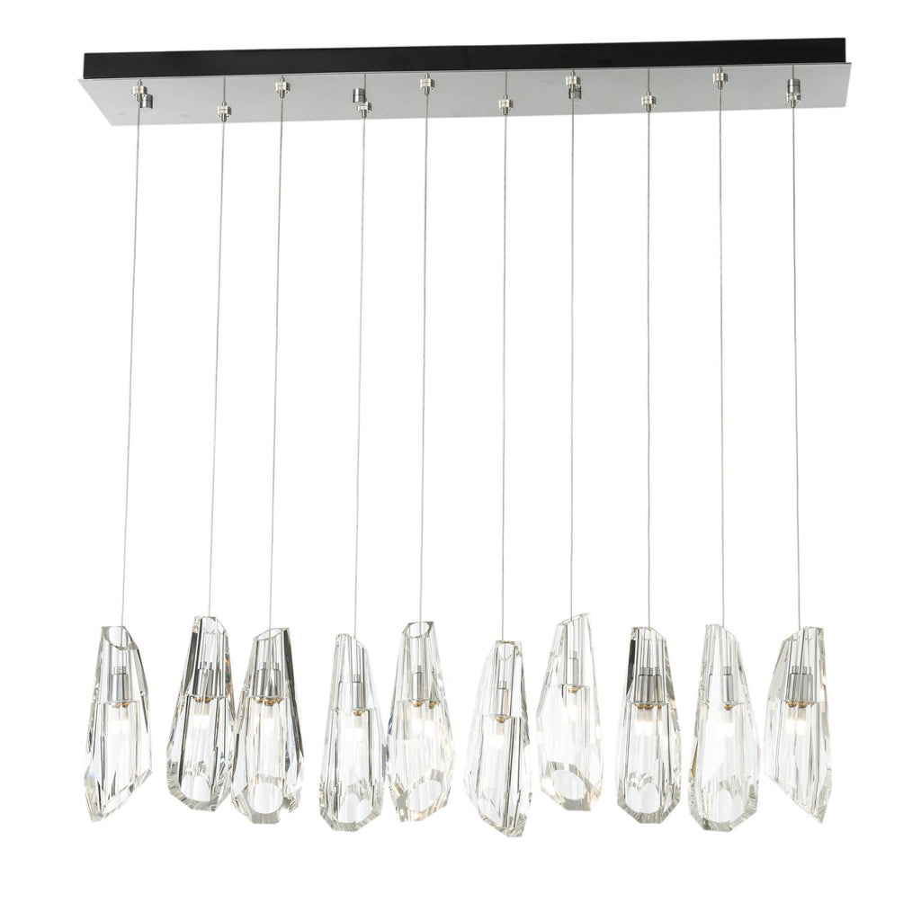 Luma 10-Light Large Crystal Pendant 10-Light Crystal in Sterling