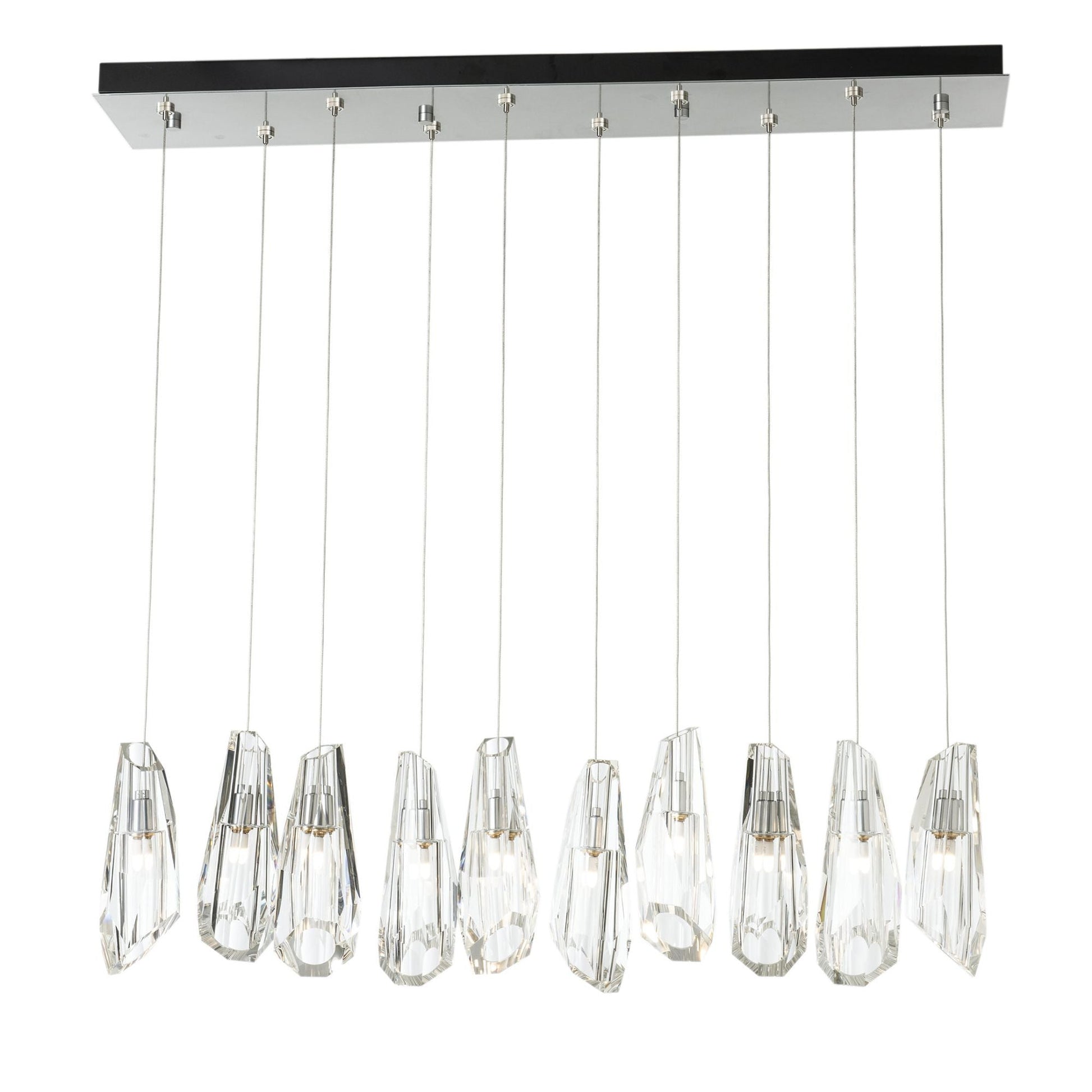 Luma 10-Light Large Crystal Pendant 10-Light Crystal in Sterling