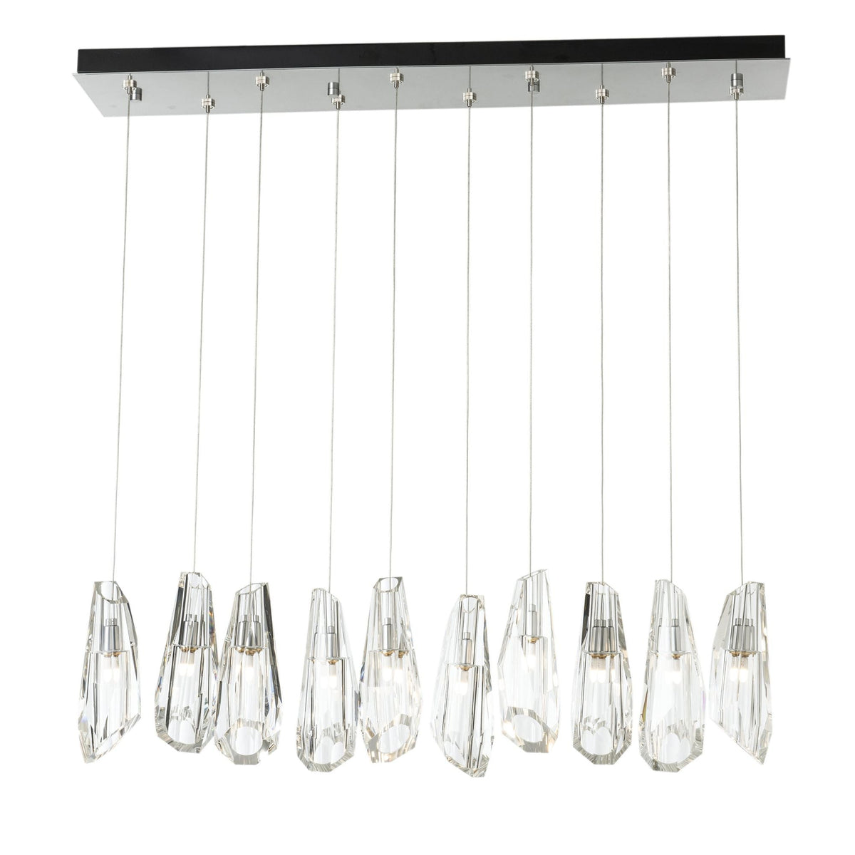 Luma 10-Light Large Crystal Pendant 10-Light Crystal in Sterling