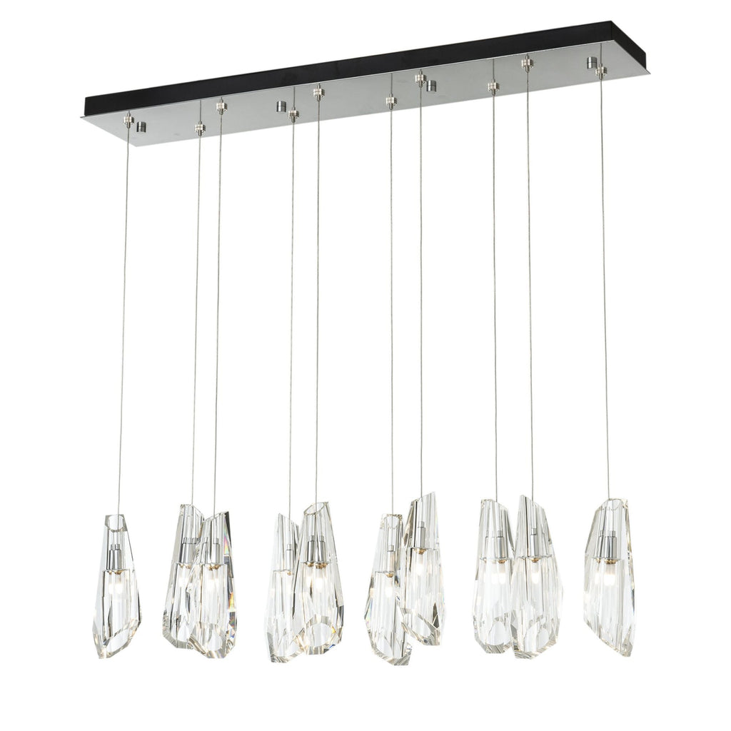 Luma 10-Light Large Crystal Pendant 10-Light Crystal in Sterling
