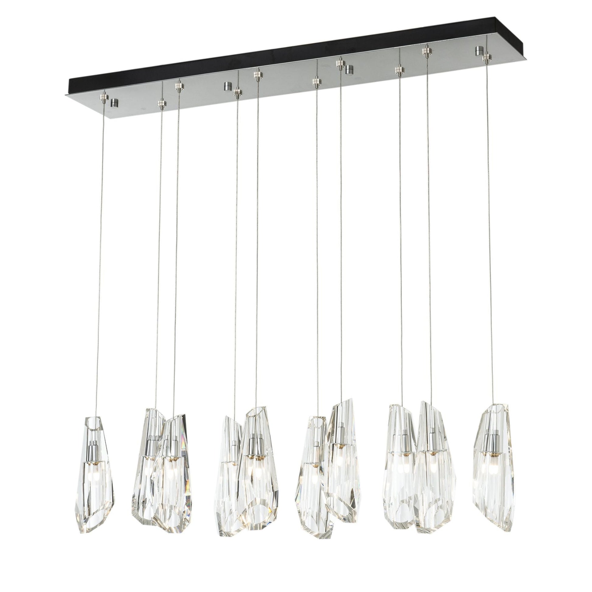 Luma 10-Light Large Crystal Pendant 10-Light Crystal in Sterling