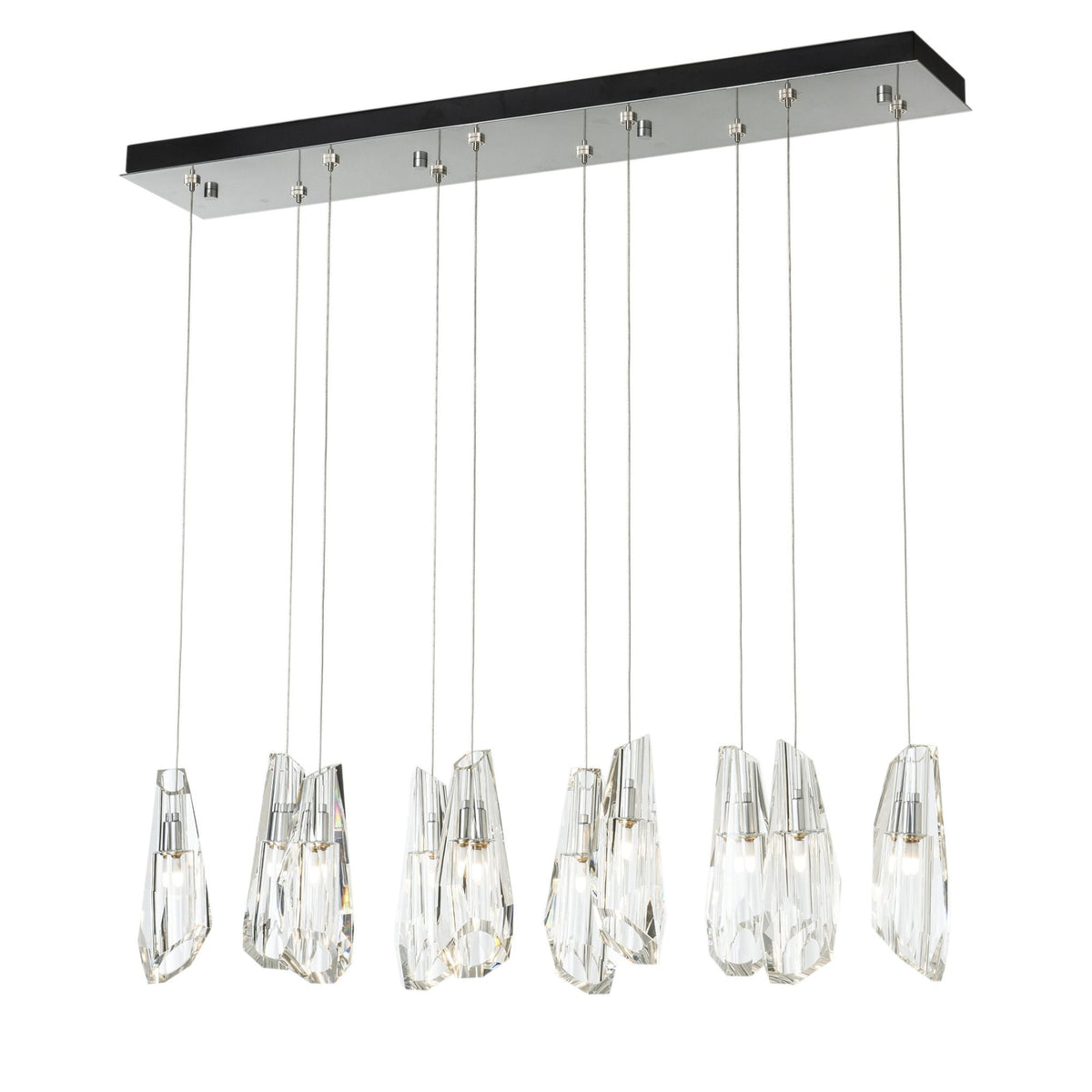 Luma 10-Light Large Crystal Pendant 10-Light Crystal in Sterling