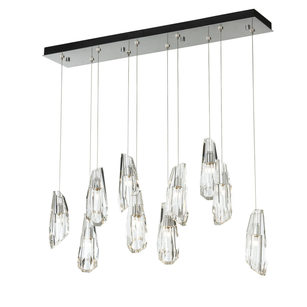 Luma 10-Light Large Crystal Pendant 10-Light Crystal in Sterling