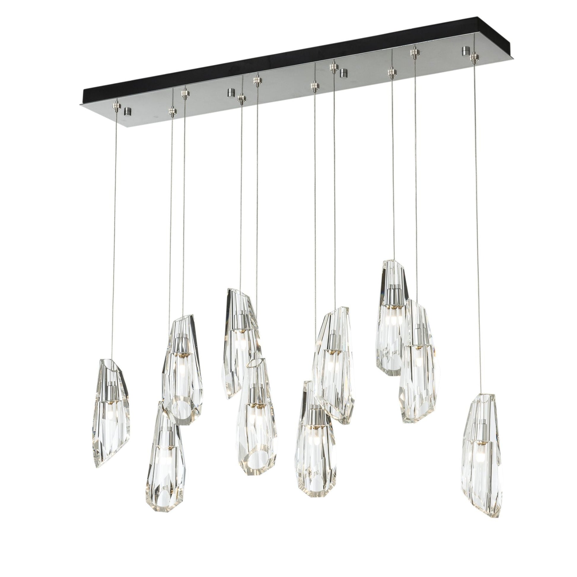 Luma 10-Light Large Crystal Pendant 10-Light Crystal in Sterling
