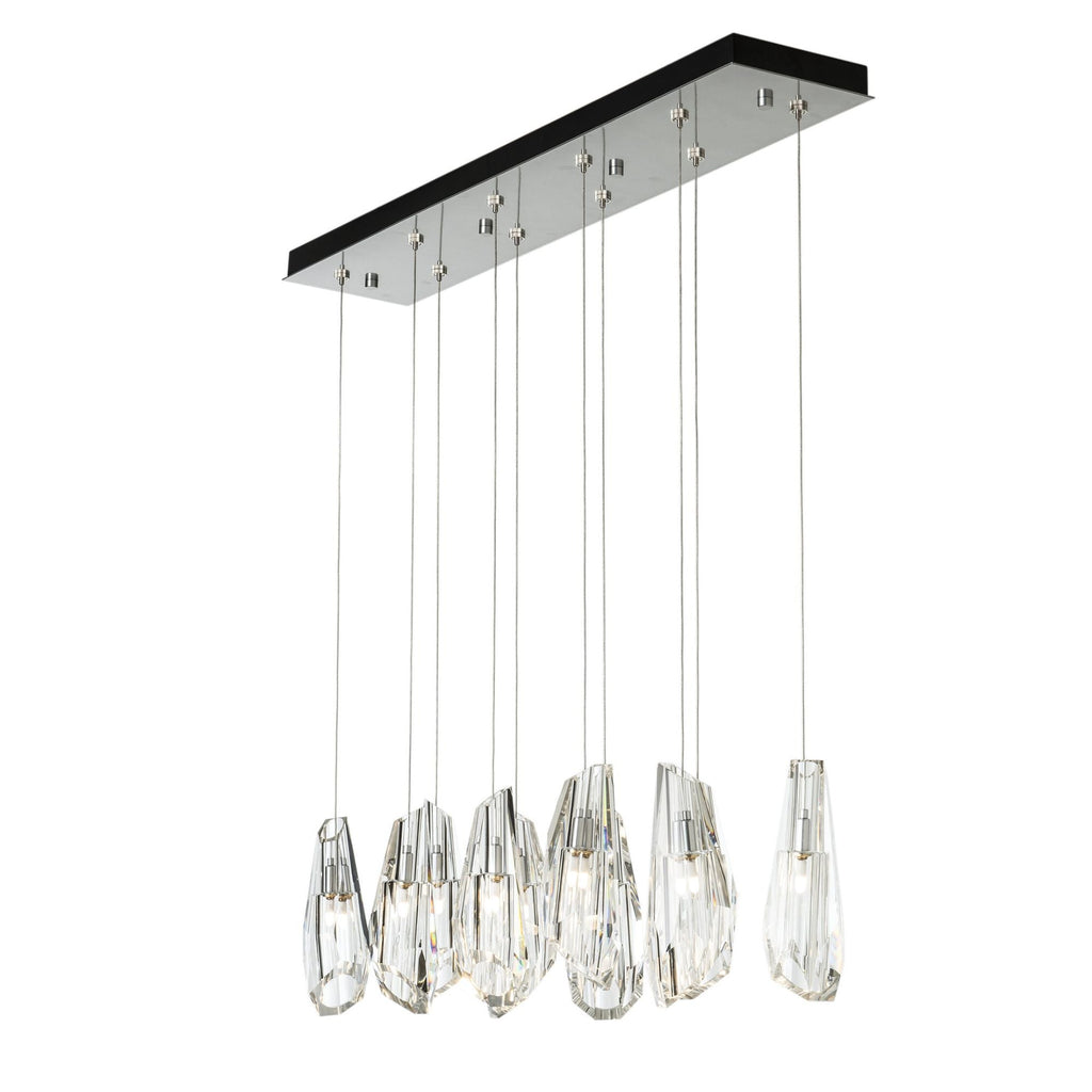 Luma 10-Light Large Crystal Pendant 10-Light Crystal in Sterling
