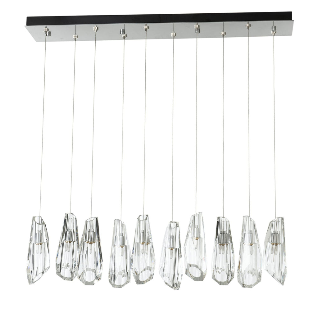 Luma 10-Light Large Crystal Pendant 10-Light Crystal in Sterling