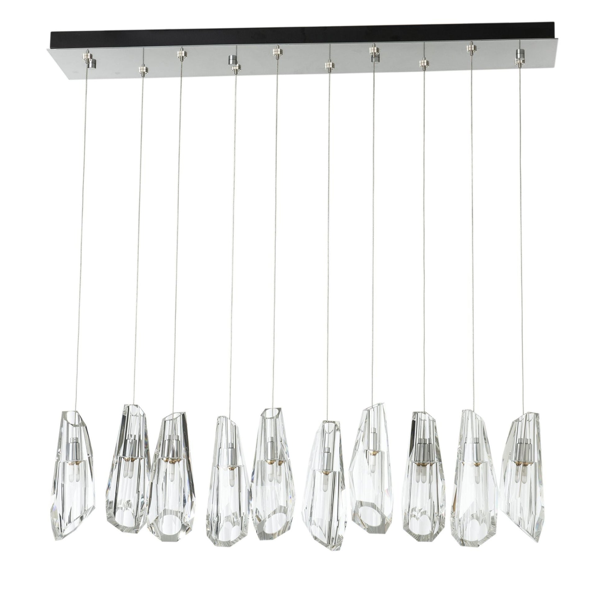 Luma 10-Light Large Crystal Pendant 10-Light Crystal in Sterling