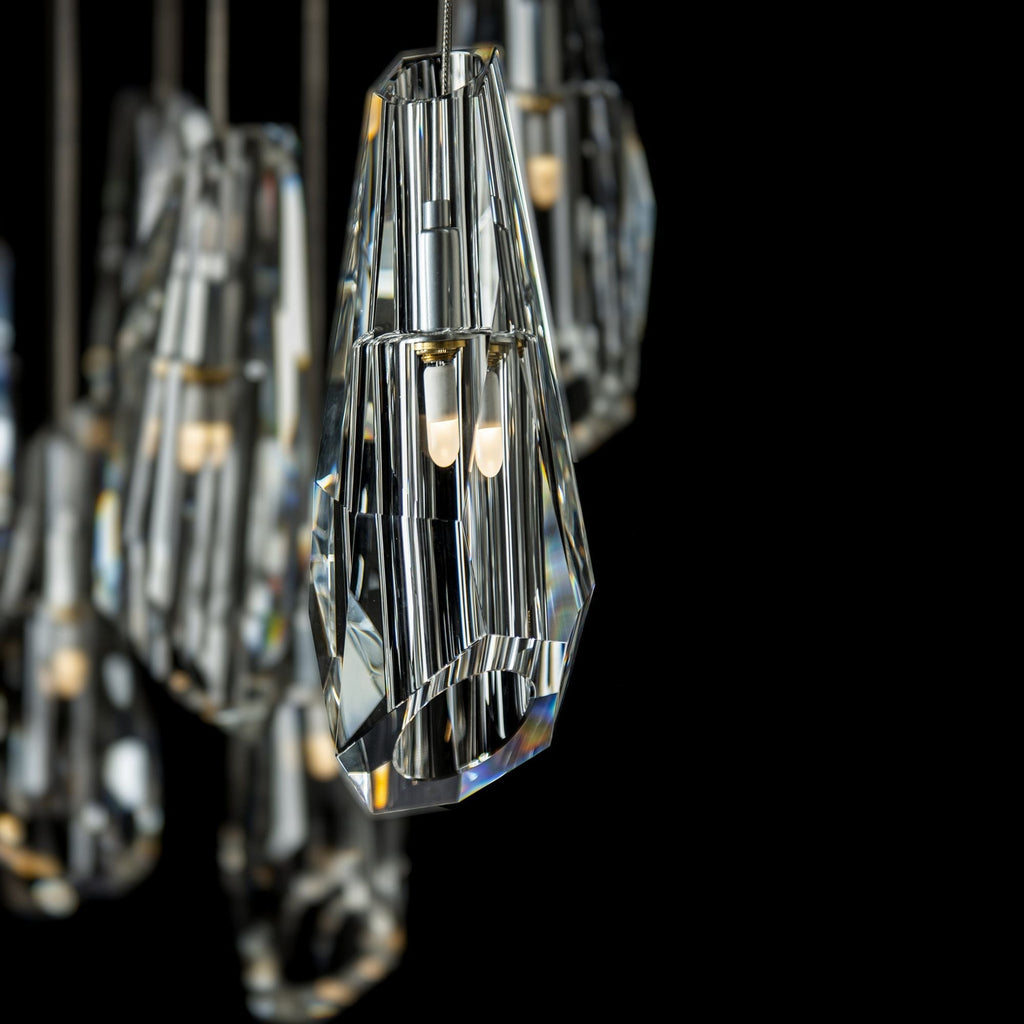 Luma 10-Light Large Crystal Pendant 10-Light Crystal in Sterling