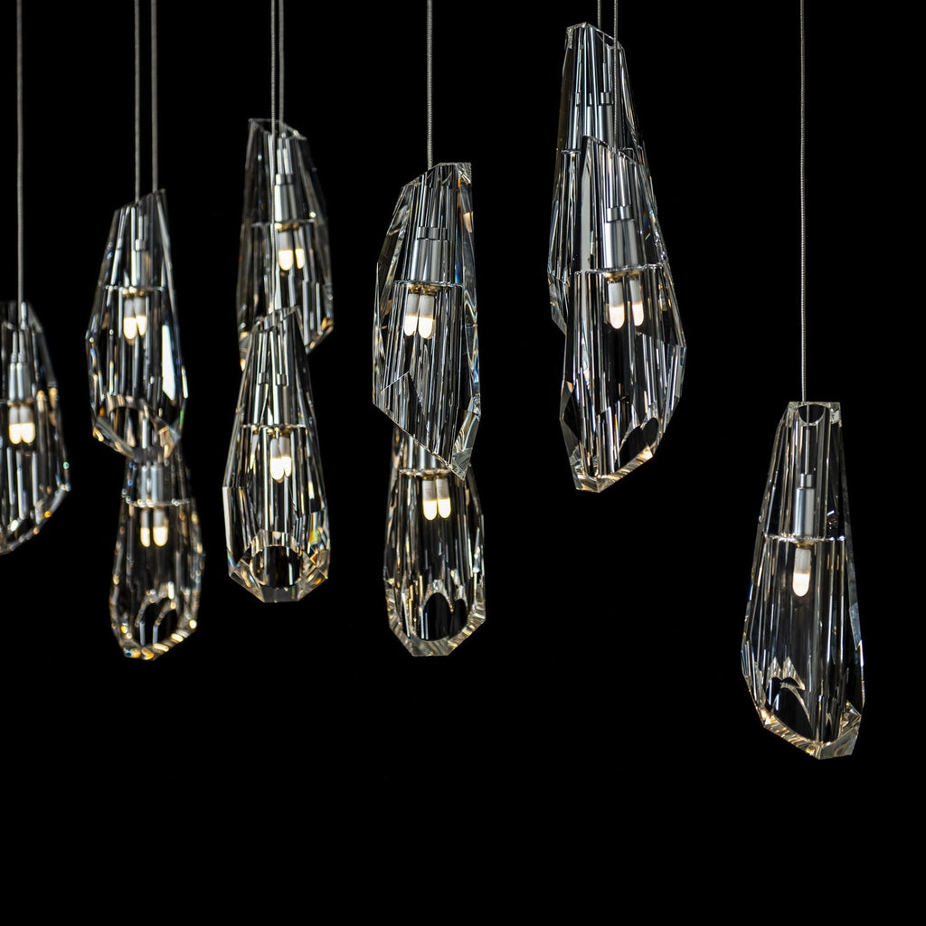 Luma 10-Light Large Crystal Pendant 10-Light Crystal in Sterling