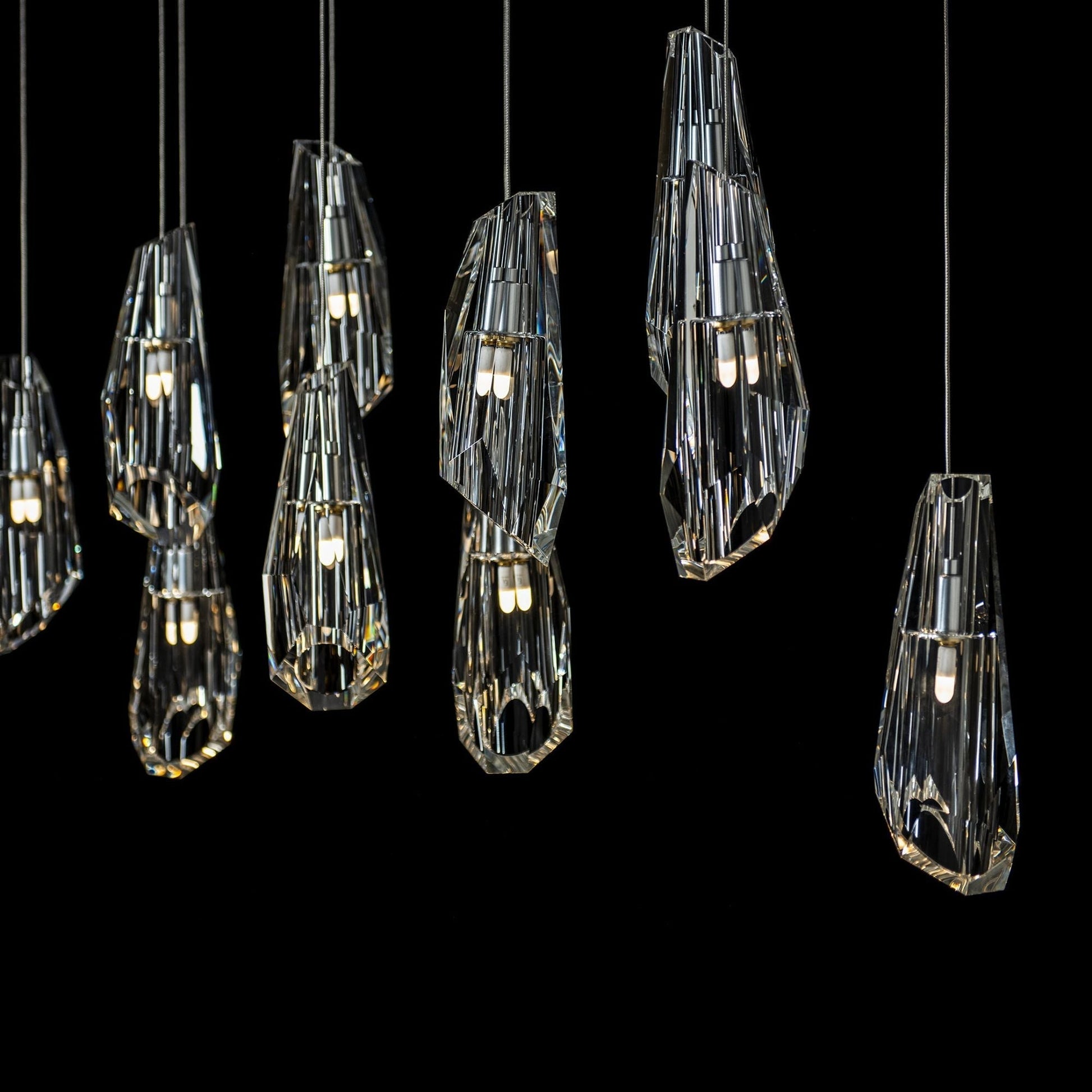 Luma 10-Light Large Crystal Pendant 10-Light Crystal in Sterling