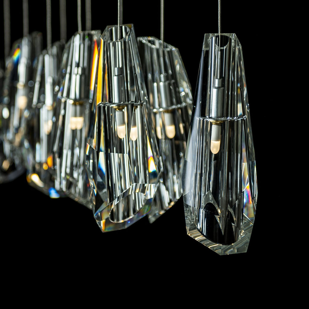 Luma 10-Light Large Crystal Pendant 10-Light Crystal in Sterling
