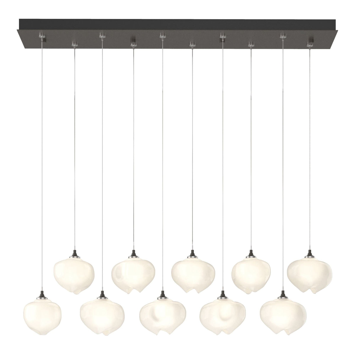 Ume 10-Light Pendant 10-Light Frosted Glass (FD) in Dark Smoke