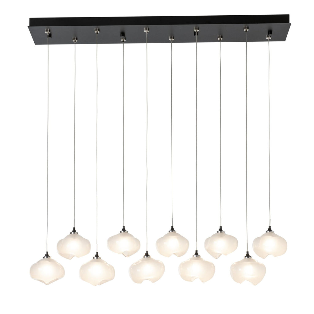 Ume 10-Light Pendant 10-Light Frosted Glass (FD) in Black