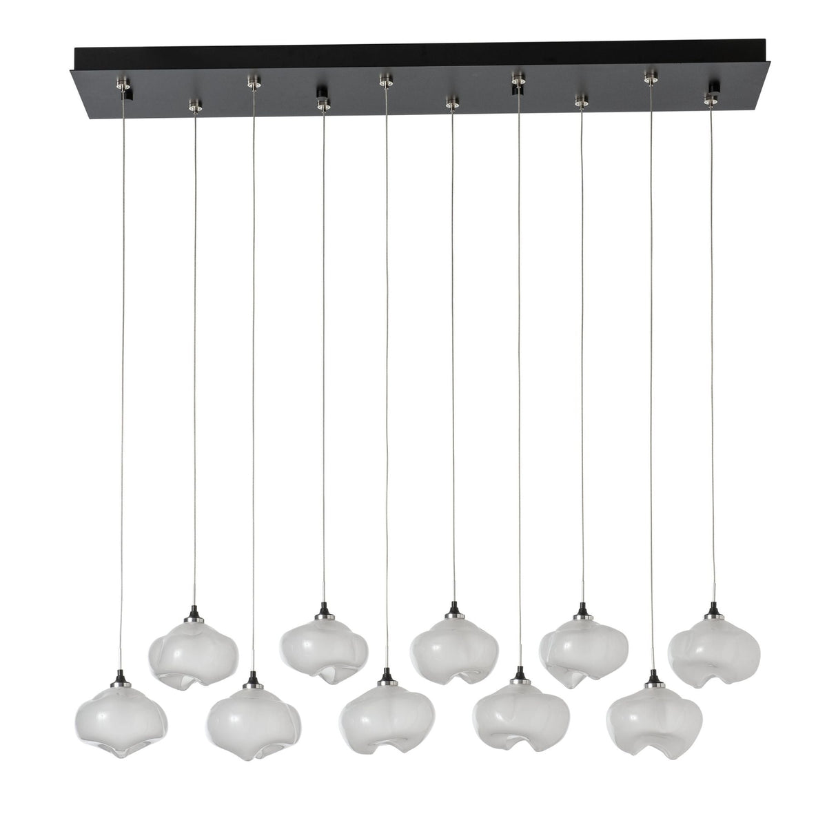 Ume 10-Light Pendant 10-Light Frosted Glass (FD) in Black