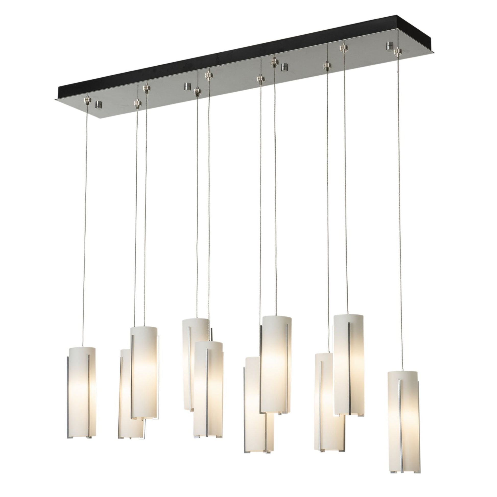 Exos Glass 10-Light Pendant 10-Light Opal Glass (GG) in Sterling