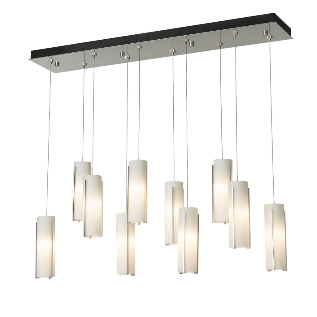 Exos Glass 10-Light Pendant 10-Light Opal Glass (GG) in Sterling