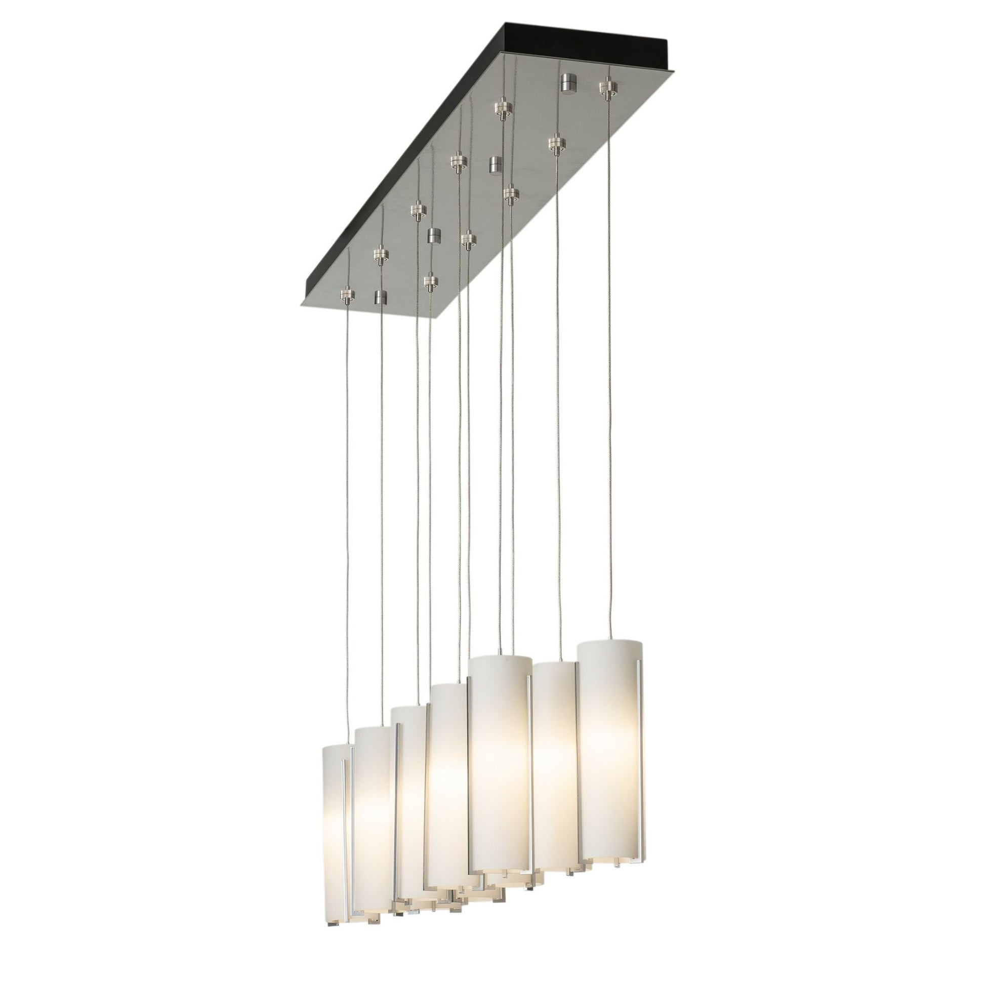 Exos Glass 10-Light Pendant 10-Light Opal Glass (GG) in Sterling